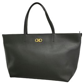 Bolso Tote de piel Gancini Salvatore Ferragamo