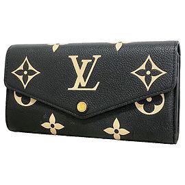 Louis Vuitton Monogram Empreinte Bicolor Portefeuille Sarah Long Wallet