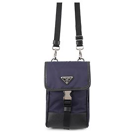 Borsa a mano Prada Triangle in tela e pelle