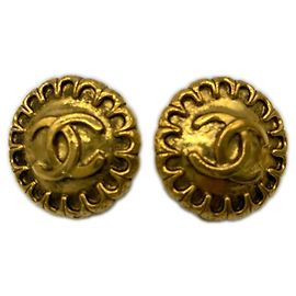 Orecchini a clip Chanel Coco Mark placcati oro