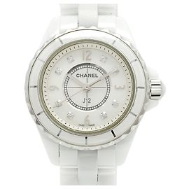 Orologio da donna Chanel J12 8P Diamond H2570 Quadrante bianco
