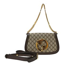 Gucci Blondie NM Chain Flap GG Coated Canvas Small