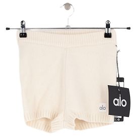 Yves Salomon Weiße Cashmere-Shorts
