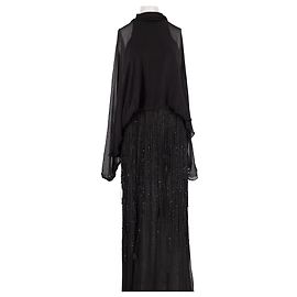 Vestido largo negro Rat & Boa de viscosa