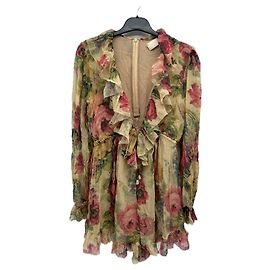Zimmermann Jumpsuit aus Seide mit Blumenmuster
