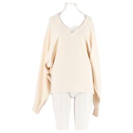 Autre Marque Pull en laine blanche
