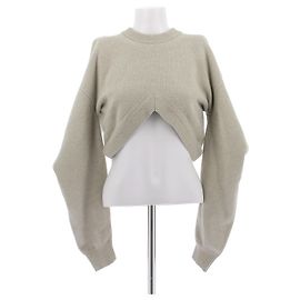 Camisola curta de lã cinza Alexander Wang