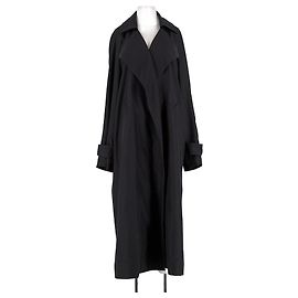 Autre Marque THE FRANKIE SHOP Langer schwarzer Trenchcoat
