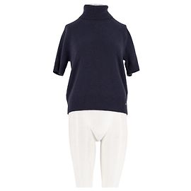 Top de cashmere Anine Bing azul marinho