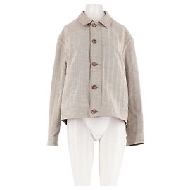Autre Marque Giacca in cotone beige FALCONERI L