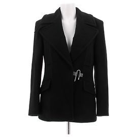 Givenchy Black Wool Coat Size 38