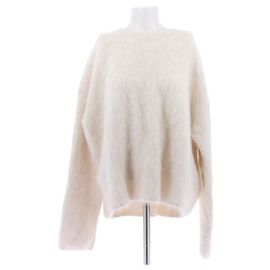Totême Oversize-Pullover in Creme aus Alpaka