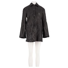 Autre Marque Abrigo negro de largo medio H&M STUDIO