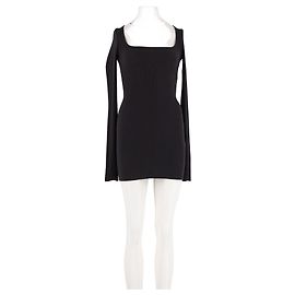 Autre Marque Vestido de algodón negro ETERNE