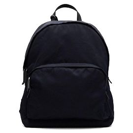 Prada Mochila para hombre de nailon azul marino con logotipo triangular