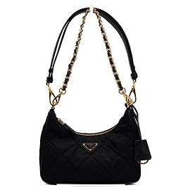 Prada Mini Tote e borsa a tracolla in Re-Nylon imbottita con impunture