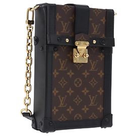 LOUIS VUITTON Monogram Pochette Trunk Vertical Shoulder Bag M63913