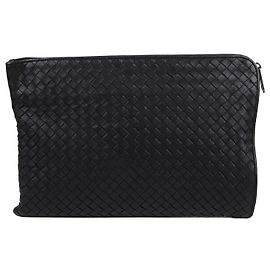Bottega Veneta Clutch Grande con Zip Intrecciato
