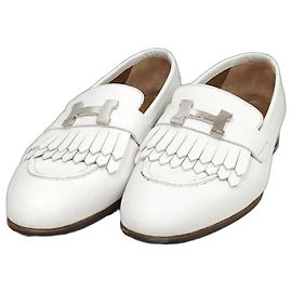 Hermès Royal Loafer Calfskin Blanc Silver