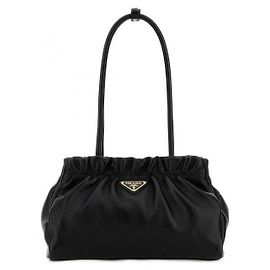 Prada Borsa a tracolla in pelle Napa arricciata