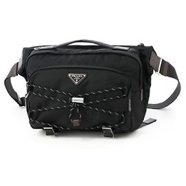 Prada Borsa a tracolla Speedlock in nylon e pelle