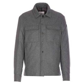 Moncler La Rivette Cashmere Down Shirt Jacket