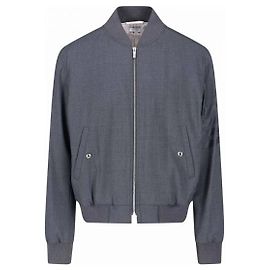 Thom Browne Plain Weave Knit Bomber Jacket