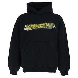 Balenciaga Hoodie Medium Fit Schwarz