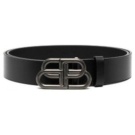 Cintura Large Balenciaga in Pelle Nera