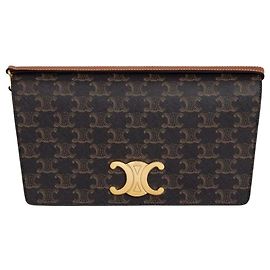 Céline Borsa a tracolla Triope Trapeze Canvas Tan CUZ