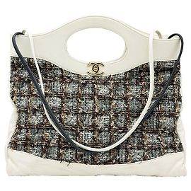 Chanel White Gold Shopping Large (No.