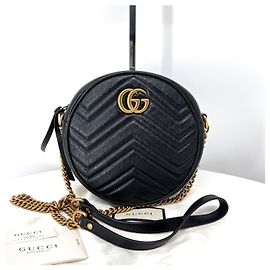 Gucci Bolsa Tiracolo Mini Round Tambourine Preta