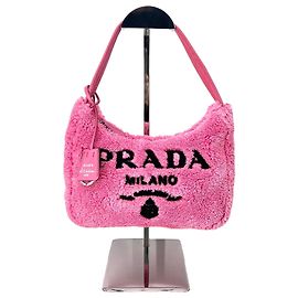 Prada Reedition Terry Mini Hobo Bag Pink