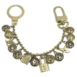 Louis Vuitton Porte Cles Chaine Pastilles Key Holder Gold