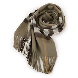 Sciarpa Burberry in cashmere a quadri marrone