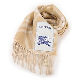 Burberry Check Kaschmirschal Sandbeige