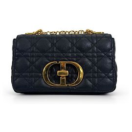 Dior Carriage Suppl Leather Shoulder Bag Small