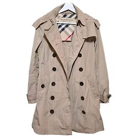 Burberry Trenchcoat mit Kapuze beige