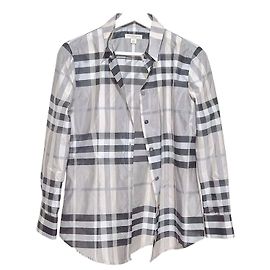 Camicia Burberry in seta a quadri