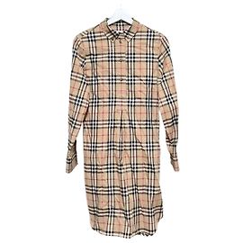 Burberry Abito camicia a quadri vintage
