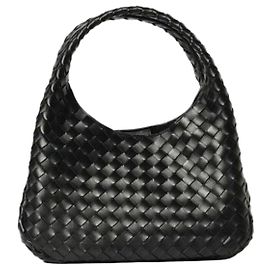Borsa Campana Medium Bottega Veneta Nera in Pelle d'agnello