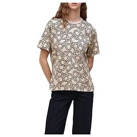 Hermès T-shirt Maxi em jersey de algodão estampado para mulheres