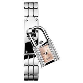 Reloj Hermès Mini 16mm Rose Cuivr Piel Swift