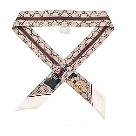 Foulard in seta Gucci Valigeria Multicolore