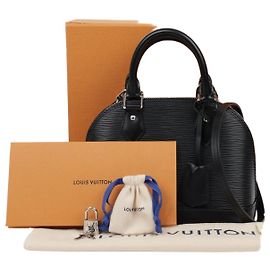 Louis Vuitton Bolso de mano y hombro Alma BB de cuero Epi Negro