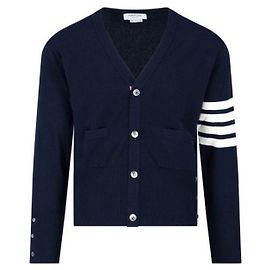 Thom Browne Cardigan classico in cashmere con scollo a V