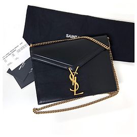 Saint Laurent Borsa a tracolla Cassandra Chain Nera