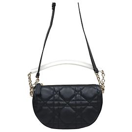 Dior Borsa hobo piccola in pelle di agnello black cannage