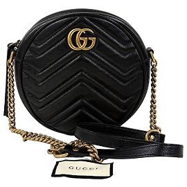 Gucci Borsa a tracolla Matelassé Tambourine Chain Nera