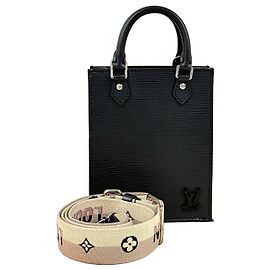 Louis Vuitton Epice Sack Plait Tote Bag Crossbody Bag Black